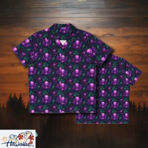 Eldritch Shadows Spooky Horror Mens Tropical Monster Aloha Shirt Trendy Aloha 1