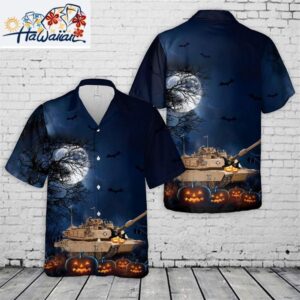 M1 Abrams Tank Halloween Hawaiian Shirt Musicdope90s 1
