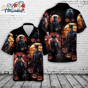 Veteran Halloween Police Halloween Hawaiian Shirt For Man And Women Musicdope90s 1