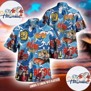 ACDC Band High Way To Hell Gift For Fans 2025 Summer Hawaiian Shirt 1